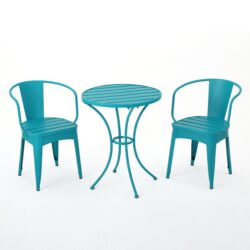 Colmar - 3 Piece Metal Set - Teal