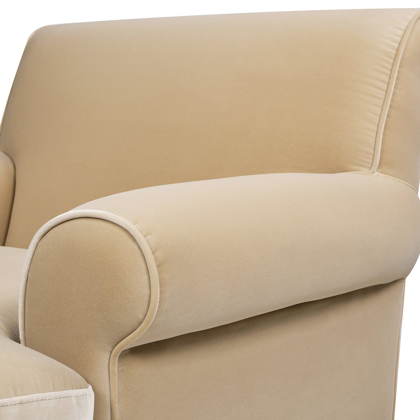 Alana Lawson - Accent Arm Chair Metal Casters - Fawn Brown - Image 3
