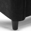 Modern Convertible Sectional Sofa L Shaped Reversible Couch Set With Free Pillows 5 Seat Cloud With Ottoman - Black - Image 11