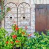 2 Pack Garden Metal Trellis Rustproof Trellis For Climbing Plants Outdoor Flower Support - Black - Image 15