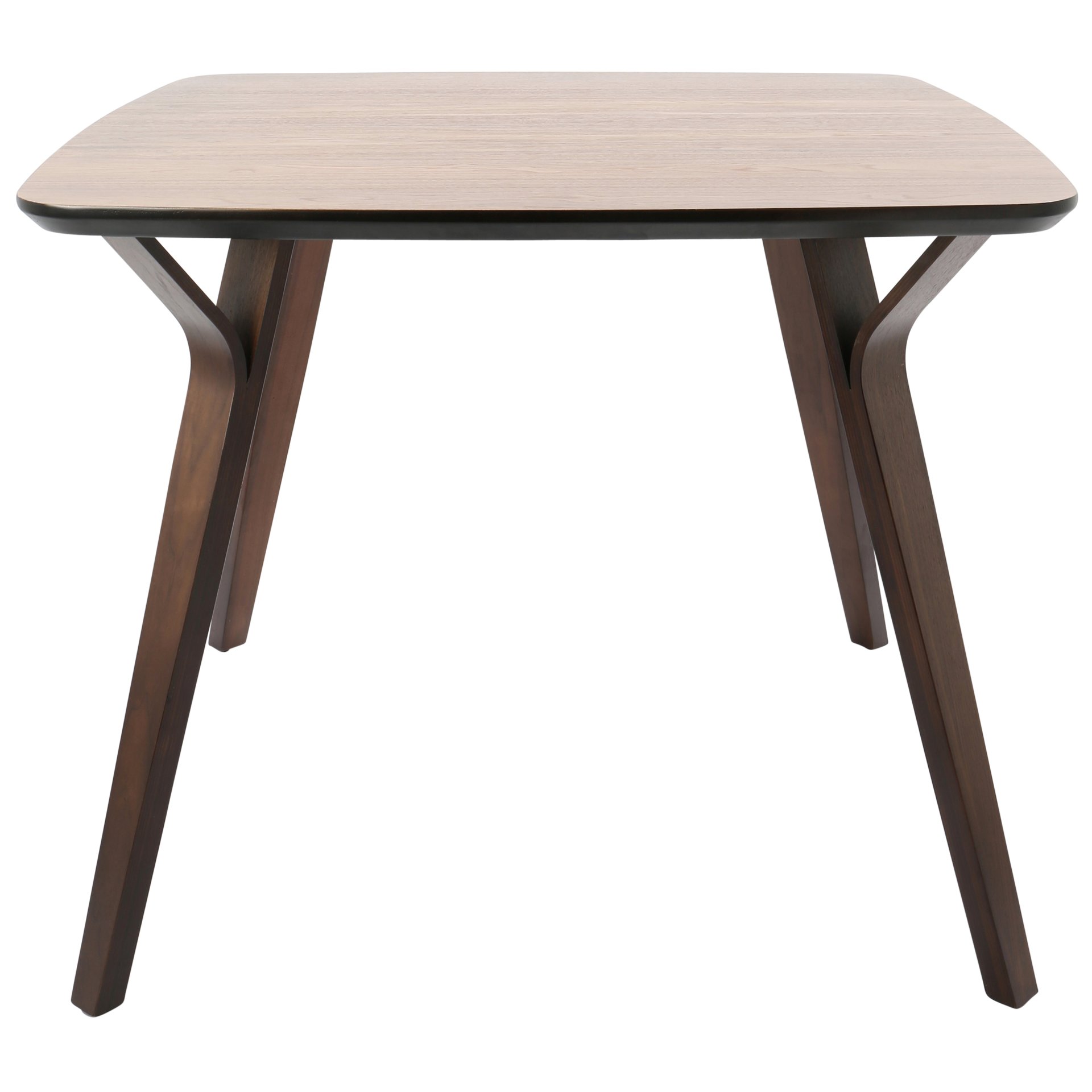 Folia - Mid-Century Modern Dinette Table - Walnut - Image 4