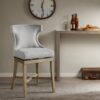 Carson - Counter Stool With Swivel Seat, Wingback - Light Gray - Image 2