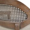 Americana - Mid-Century Modern Cane Back Counter Stool - Taupe Beige Textured Weave - Image 8