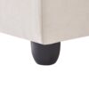 Modern Sectional Sofa With Vertical Stripes, 2 Pillows, 5 Seat Couch With Convertible Ottoman, Various Combinations, L-Shape Indoor Furniture - Beige - Image 13