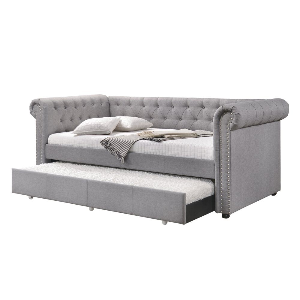 Justice - Twin Daybed With Trundle - Smoke Gray - Image 9