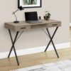 Computer Desk, Home Office, Laptop, Left Right Set-Up, Storage Drawers, Work, Contemporary, Modern - Taupe - Image 3