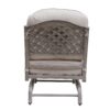 Cast Aluminum Club Motion Chair With Cushion (Set of 2) - Gray - Image 4