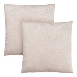 Pillows, Square, Insert Included, Decorative Throw, Hypoallergenic Polyester, Modern (Set of 2) - Taupe