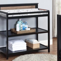 Connelly - Changing Table - Black / Vintage Walnut