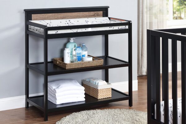 Connelly - Changing Table - Black / Vintage Walnut