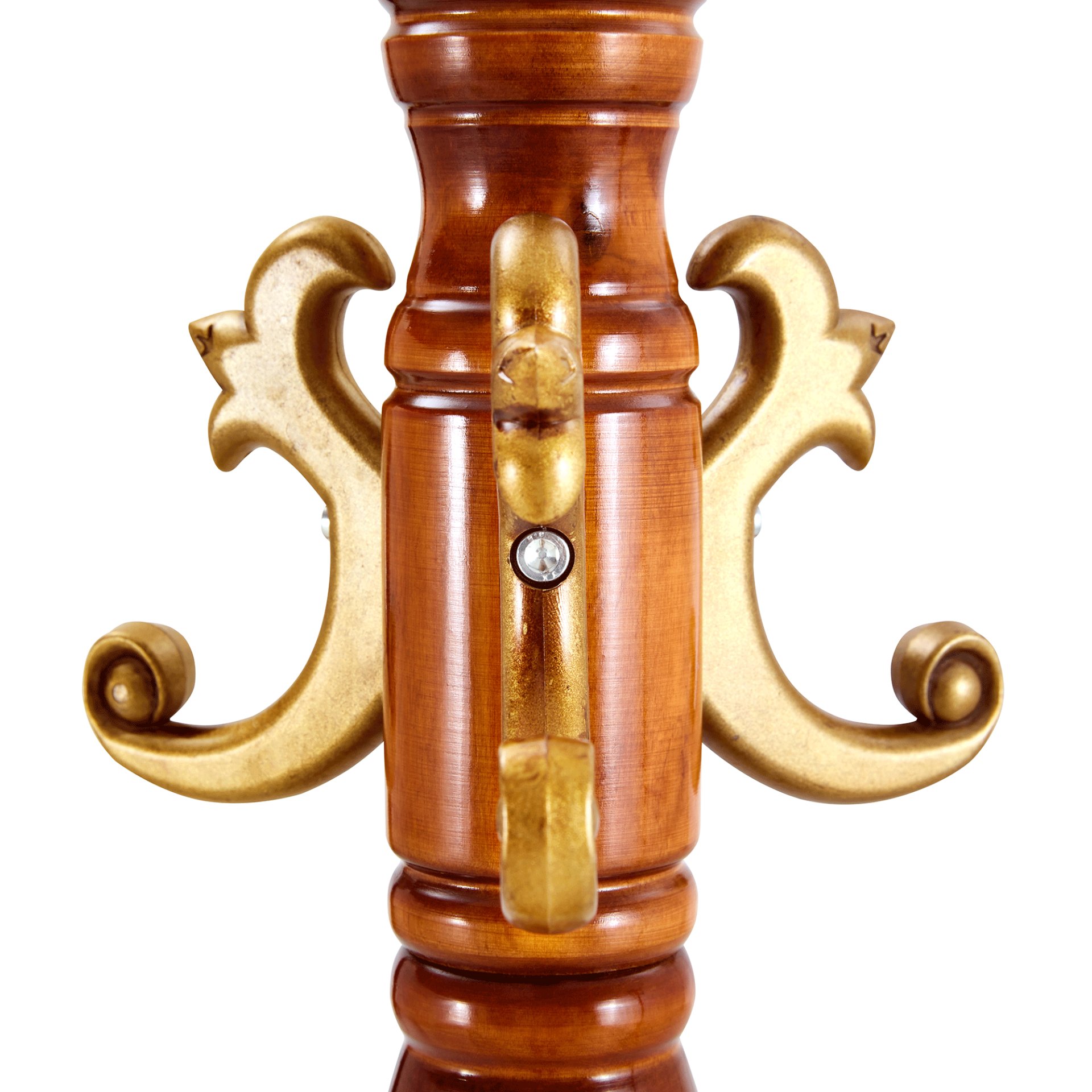 Modern Crabapple Hanger With Resin Stainless Steel Multifunctional Storage Rack - Wood - Image 7