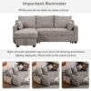 Pull Out Sleeper Sofa L-Shaped Couch Convertible Sofa Bed With Storage Chaise, Storage Racks And USB Ports - Light Brown - Image 11