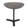 Industrial Style Elliptical Side Table With Aluminum Frame - Bronze - Image 4