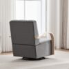 360° Swivel Accent Chair With Armrests - Charcoal - Image 8