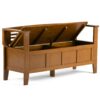 Adams - Entryway Storage Bench - Light Avalon Brown - Image 3