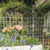 2 Pack Metal Garden Trellis Rustproof For Climbing Plant Outdoor Flower Support - Cream White - Image 3