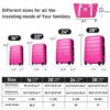 Hardshell Luggage Sets 4 Pieces + Bag Spinner Suitcase With Tsa Lock Lightweight - 16" / 20" / 24" / 28" Luggages - Pink - Image 2