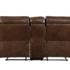 Aashi - Leather Gel Match Recliner Loveseat - Brown - Image 5