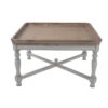 Square Alcott Coffee Table, French Countory Tray Table - White - Image 3