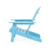 Malibu Transitional Adirondack Chair With Foldable Design - Blue - Image 8