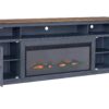 Americana - 86 In Fireplace TV Stand For TVs Up To 95" - Blue - Image 6