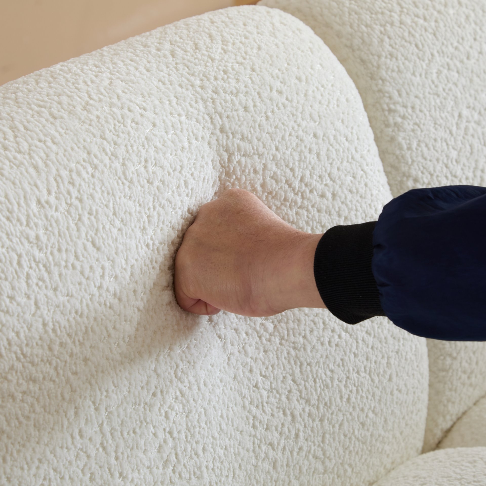 Tonson - Seater Sofa, Wave Design, Living Rooms, Bedrooms, Apartment Office - White - Image 5