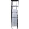84" x 48" x 20" 6 Tier 6000Lbs Capacity Nsf Metal Shelf Wire Shelving Unit, Heavy Duty Adjustable Storage Rack With Wheels & Shelf Liners For Commercial Grade Utility Steel Storage Rack - Black - Image 10