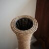 Tall Artificial Rattan Floor Vase In Elegant Statement Piece For Living Room Decor, Entryway, Or Hallway Versatile Home Accent For Dried Or Silk Floral Arrangements - Beige / Gray - Image 20