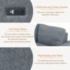 Sleeper Sectional Sofa, L-Shape Corner Couch Sofa - Bed With Storage Ottoman & Hidden Arm Storage & USB Charge For Living Room Apartment - Dark Gray - Image 5