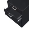 Coleen - High Gloss Cabinet - Black / Chrome - Image 4