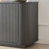 Modern 64" Wavy TV Cabinet With LED Lights - Black - Image 10