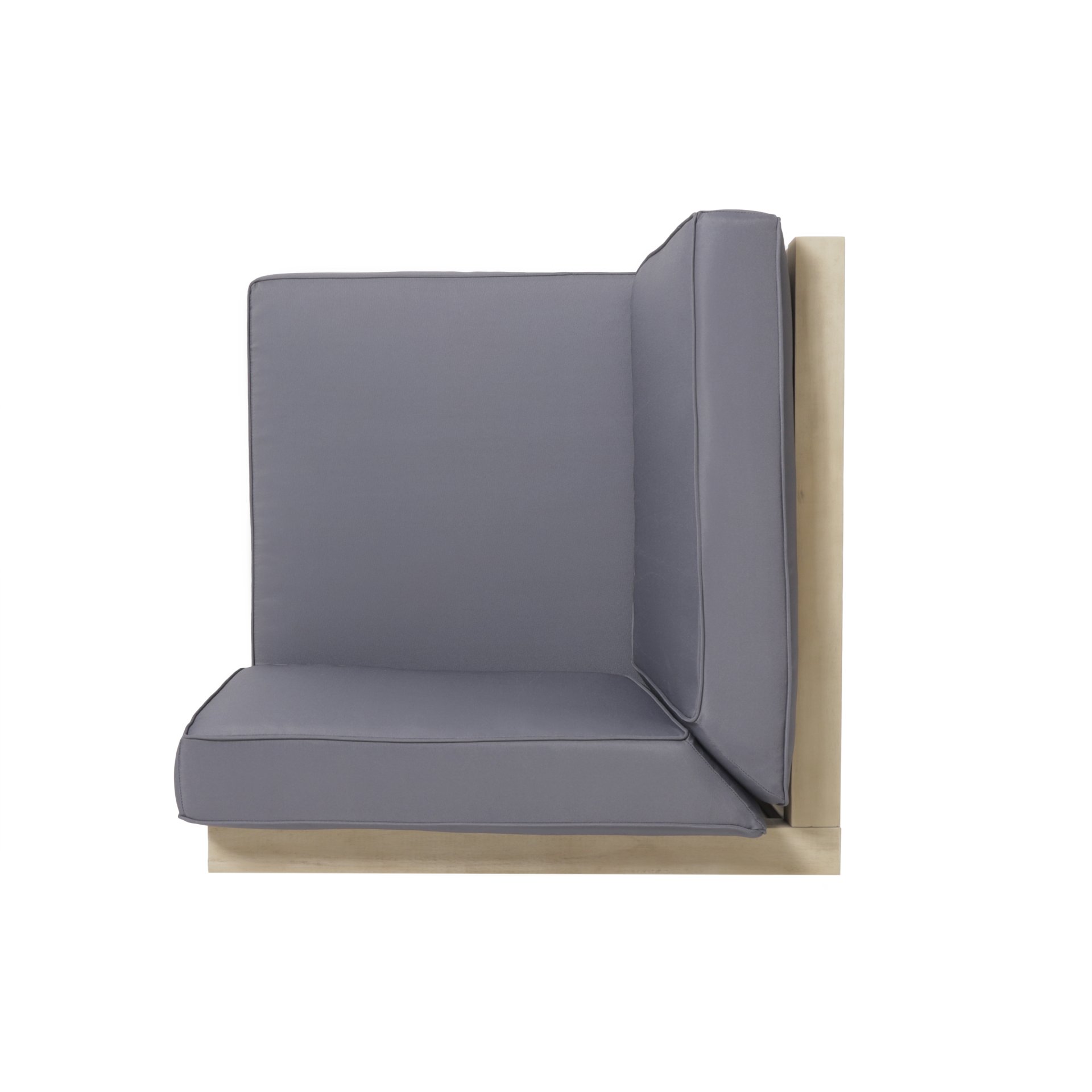 Brava - X Back Corner Chair - Light Gray - Image 6