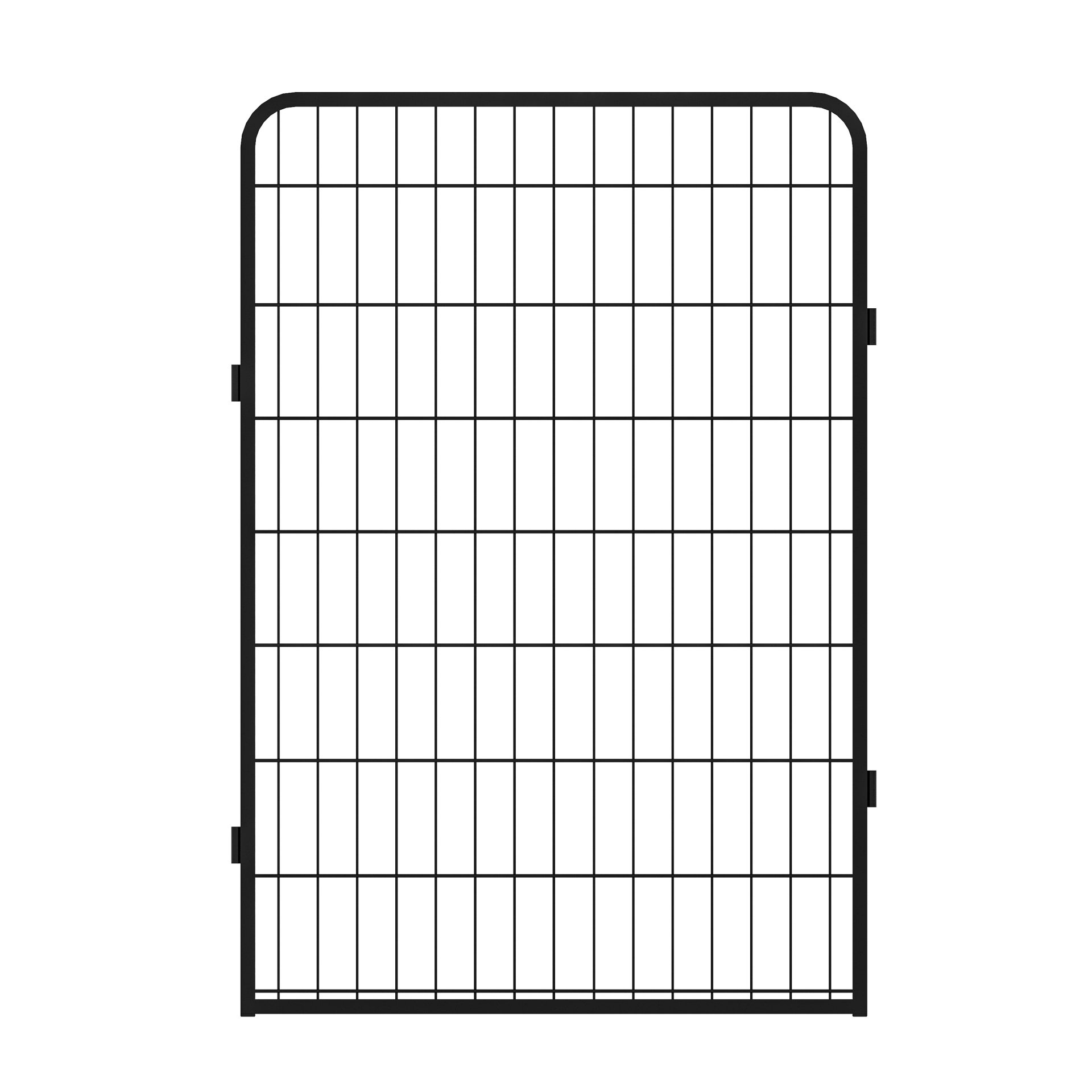 6 Panels Heavy Duty Metal Playpen With Door, Dog Fence Pet Exercise Pen For Outdoor, Indoor - Black - Image 8