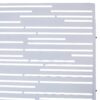 Outdoor & Indoor Freestanding Metal Privacy Screen, Decorative Privacy Fence Panels - White - Image 7