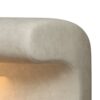 Modern Leather Upholstered Entryway Bench With LED Sensor Light Ottoman For Living Room, Or End Of Bed - Beige - Image 5
