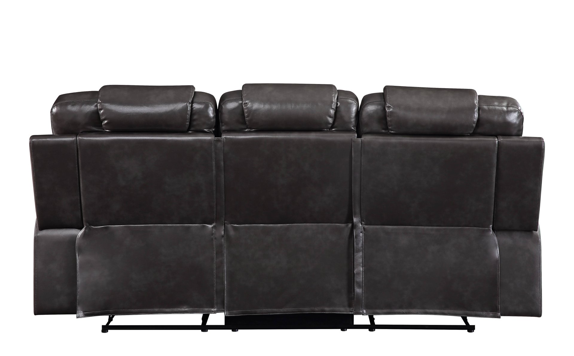 Braylon - 3 Pieces Living Room Set, Manual Recliner - Brown - Image 4