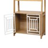 Modern Furniture Style 2 In 1 Pet Friendly Dog Crate Ladder Bookcase - Ancient Oak - Image 10