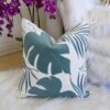 Autumn Vibes Leaf Accent Pillow - Blue - Image 8
