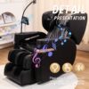 Massage Chair Recliner With Zero Gravity And Full Body Air Pressure - Black - Image 8
