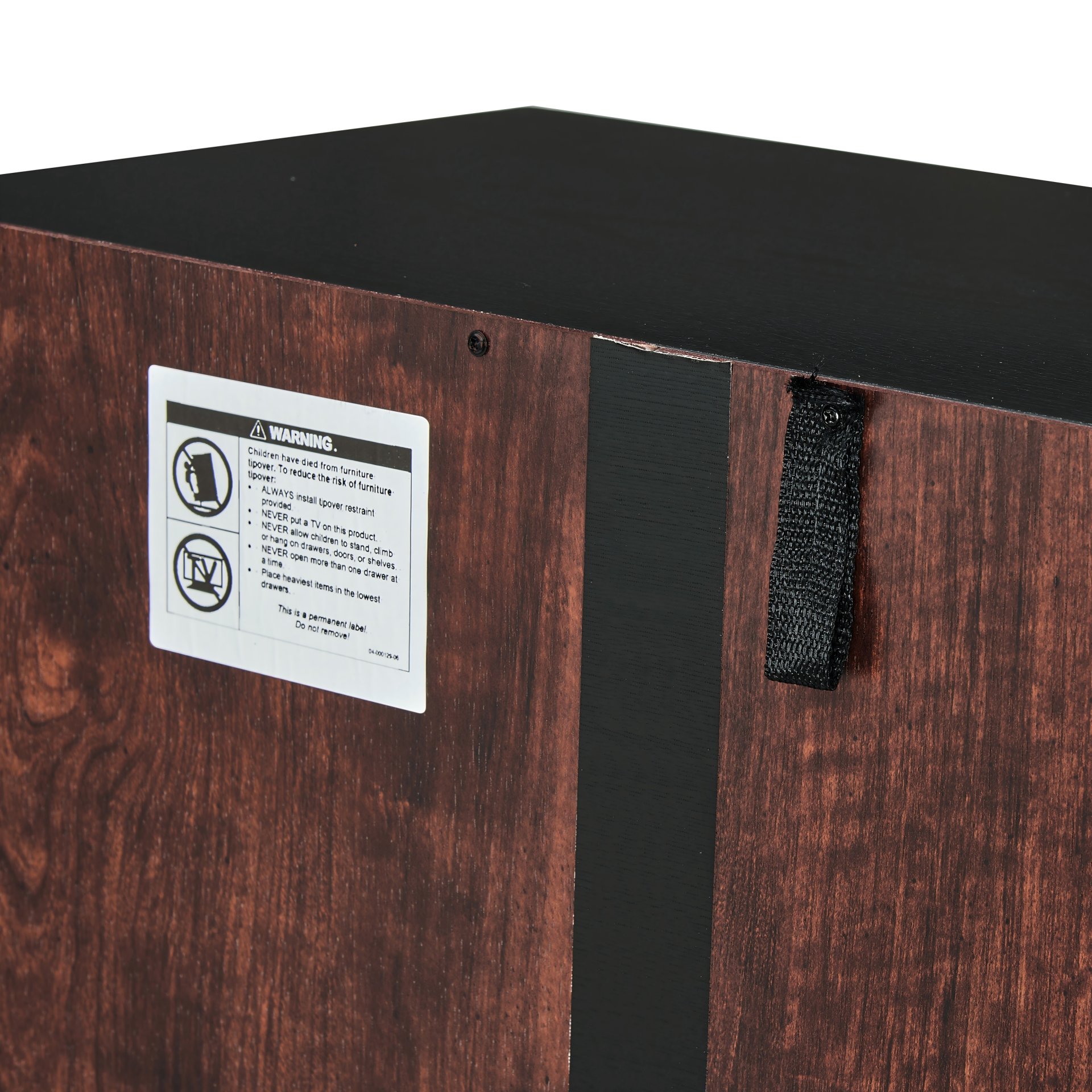 Tall Storage Cabinet With 8 Doors And 4 Shelves, Wall Storage Cabinet For Living Room, Kitchen, Office, Bedroom, Bathroom - Walnut - Image 6