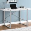 Computer Desk For Home Office, Laptop, Contemporary Versatile Placement - White - Image 9