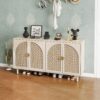 4 Door Cabinet, Suitable For Bedroom - Natural - Image 5