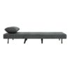3 In 1 Foldable Linen Chaise Lounge With Adjustable Backrest Footrest & Detachable Pillow Convertible Chair Bed Accent Chair Small Space Sofa Bed For Living Room Bedroom And Office - Gray - Image 10
