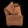 Modern 4 Seater Sofa With Solid Wood Frame, High Resilience Cushions - Burnt Orange - Image 16
