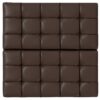 Harrison - Large Square Coffee Table Storage Ottoman - Brown - Image 3