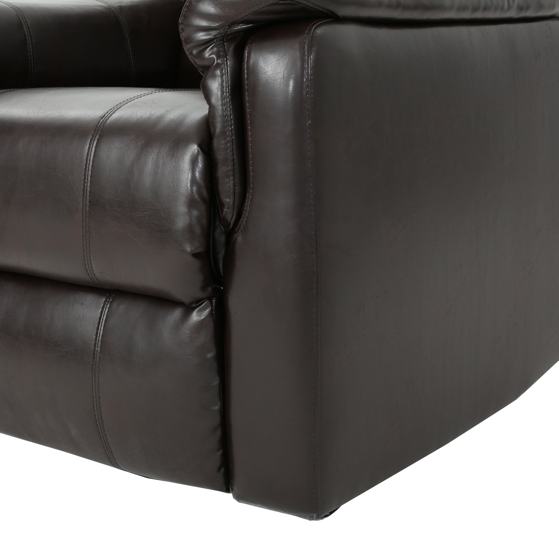 Glider Recliner With Swivel, Manual Reclining Chair - Brown - Image 16