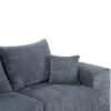 4 Piece Modular L Shaped Sectional Sofa With Spacious Chaise Lounge Corduroy Upholstery - Gray - Image 19