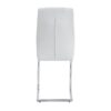 Modern Dining Chairs With Padded Seat Upholstered Chair With Metal Legs Design (Set of 6) - White - Image 11
