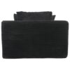 Modern Corduroy Chaise Lounge Sofa Bed With Removable Pillows, Upholstered Sleeper Sofa - Black - Image 20