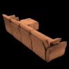 Modular 4 Seater Sofa With Ottoman, Configurable Frame In Premium, High Resilience Cushions - Burnt Orange - Image 15